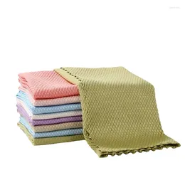 Table Napkin 5PCS Wipe Glass Leave No Traces Towel Absorbs Water Does Not Shed Hair Wash Dishes Kitchen Rag Cleaning Cloth