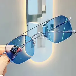Farbwechselbrille Myopische Herrenversion mit Grad Fahren Sonnenbrille Instagram hoher ästhetischer Wert schöner Schüler Antiblau -Licht Augenrahmen