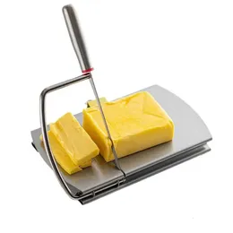 Käseschneiderschneidescheibe Werkzeug Edelstahl Käse Slicer Multifunktional Cutter Butter Cutter Küche Gadgets für Blockkäse 240407