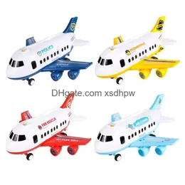 Aircraft Modle Ss Plane Music Story Simation Brick Build Blocks Model Airplane Inertia Toy For Kid Lepin Large Size Passenger Airlin Dhrmt