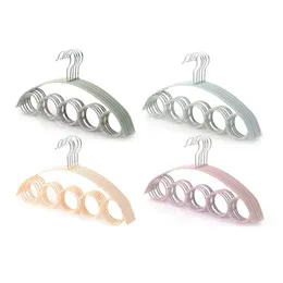 new 2024 1Piece Scarf Hanger PP Material Hanger For Scarves Plastic Circles Scarf Hanger Organizer Neck Tie And Belt Scarf Hanger Organizer