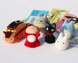 Japanese Hayao Miyazaki Cartoon Movie My neighbor Totoro Ponyo on the Cliff KiKis Delivery Service Figure Toy Keychains6509978