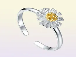 2017 S placcatura s925 sterling argento daisy solare anello di apertura del fiore incantesimo uomo di alta qualità donna anello di moda gioielli 10pcslot8915146