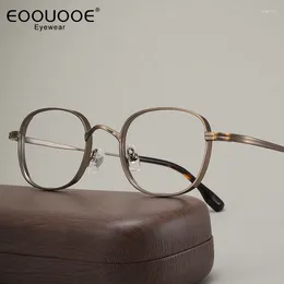 Okulary przeciwsłoneczne ramy męskie tytanowe okulary vintage optyczne okulary recepty krótkowzroczność OCULOS HIPEROPIA Czytnik Ultralight Progressive