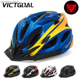 Maschere per cicli Caps Victgoal Adults Casco Bike Visor LED Uomini Light Might Women Cycling Helmet Bicycle Helmets MTB E-Bike Scotter Cesto M/L L48