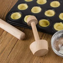 Pişirme Aletleri Yumurta Tart Aracı Çift Uçlu Ahşap Pasta Tercüman Mutfak DIY Kalıp