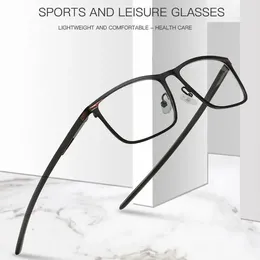 Солнцезащитные очки рамы моды высококачественные сплавные бокалы для мужчин Оптические рецептурные очки с полным ободом и спортивным комфортным
