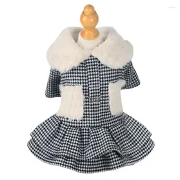 Odzież dla psów jesienna zimowa impreza ślubna Słodka kota sukienka dziewczyna Yorkies Chihuahua Puppy Disfraz Perro Supplies