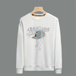 2024 Mens Hoodies Sweatshirts Tasarımcı Mektup Marka Erkekler Marka Vahşi High Street Casual Bahar Sonbahar Amerikan Gevşek Çift Kapşonlu Kazak T Shirt Giysileri Üst M-4XL