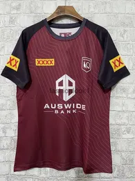 Qld Maroons 2023 Męskie Trening Jersey 2023/24 Queensland Maroons Stan Origin Rugby Training Jersey Size S --- 5xl FW24