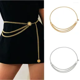 Belts Fashion Alloy Multilayer Body Chain For Women Retro Tassel Pendant Waist Belly Belt Women's Waistbands Jewelry