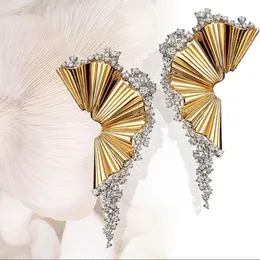 Godki Trendy Luxury 2PC Necklace Earring Sets Jewelry Set for Women Wedding Party Full Zircon Dubai Bridal Jewelryセット220720218G