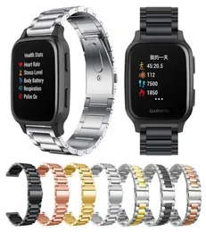 شاهد حزام معدن من الفولاذ المقاوم للصدأ لـ Garmin Venu Sq Music Smartwatch Wrist Bracelet Bracelet Procelet Forerunner 645m 245m W2968997