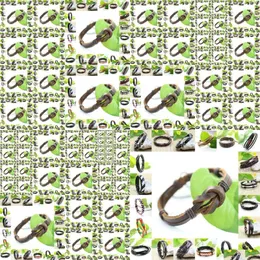 Armreifarmbänder Mode 350pcs/Los handgefertigte Reize für Frauen ethnische Stammespackung Armband Femme männliche Armband Männer Drop Delivere Jude Dhlnm