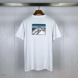 Patagoni 셔츠 남자 Pata Black White Fashion Summer Men Tech Fleece T Shirts Summer Cotton Tees 스케이트 보드 힙합 스트리트웨어 T 셔츠 Patagonie 디자이너 셔츠 911