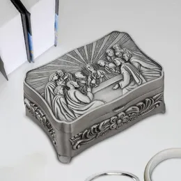 Caschetti per gioielli Organizzatore Box in lega di zinco Dono Treasure Creative Antique decorativo per gli anelli a sospensione Cascia d'orecchio