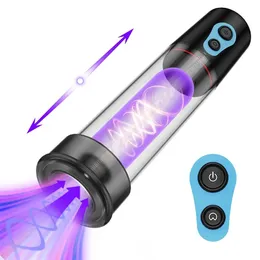 Electric Penis Vacuum Pump Enlargement Extend Enhanced Male Masturbator Pumps Adult Sex Toys for Men Erections 240409