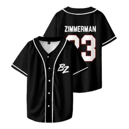 Bailey Zimmerman Merch Baseball T-shirt Kvinnor/män Fashion Summer Short Sleeve Graphic Tees Streetwear Hip Hop Baseball Jersey