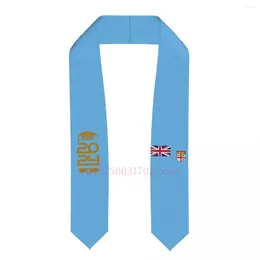Шарфы Fiji Country Flag класс 2024 г. 183 13 см. Выпускной украл ссорный шарф для иностранных студентов