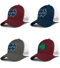 Unisex Notre Dame Fighting Irish Logo Justerbar Trucker Cap Cricket Custom Blank Vintage Baseball Hat Alternativ 0 Effekt flagga FOO6687997