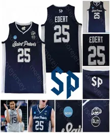 St. Peter's Peters Peacocks Basketball Jersey College Daryl Banks III KC Ndefo Doug Edert Matthew Lee Fousseyni Hassan Drame Murray9180372