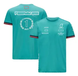 Herren T-Shirts F1 Weltmeister T-Shirt Formel 1 Rennsieger Kurzarm T-Shirt Driver Fans Car T-Shirts Team Uniform Jersey Tops Unisex F6Fs