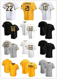 Pittsburgh Jared Triolo Oneil Cruz Rowdy Tellez Jack Suwinski Henry Davis Mitch Keller Martin Perez Jared Jones David Bednar Marco Gonzales Pirates Baseball Jersey