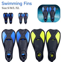 Unisex Swim Diving Fins Soft Adult Snorkeling Foot Swimming Flippers WearResistant Aqua Shoes for Water Sports Accessories 240410