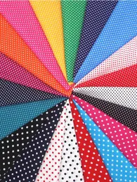 140x50cm Pure Cotton Dotted Prints Small Dot Fabric Making Decorative Cloth Shirt ing Poplin Handmade DIY 240409