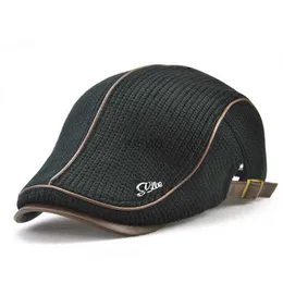 Berets Jamont 2019 Wysokiej jakości marka Berited Beret Casquette Homme skórzana czapka dla mężczyzn Boina Hombre Visor Hat Planas Snapback Hat D240417