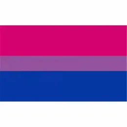 DHL Shipping Bisexual Pride Flag LGBT 90X150CM Розовый синий радужный флаг домашний декор для гей -значки для ЛГБТ -флага 3x5 футов 0417