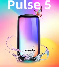 Alto -falantes portáteis Pulso 5 Pulso 6 Alto -falante Bluetooth sem fio Push Pulse 5 Subwoofer Bass impermeável Música portátil de áudio colorido para designer Outdoor