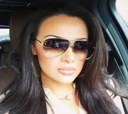 Mężczyźni lub kobiety okulary przeciwsłoneczne Oryginalne kobietę uv400 lustro Kim Kardashian Sun okulary pełne metalowe mody9144703