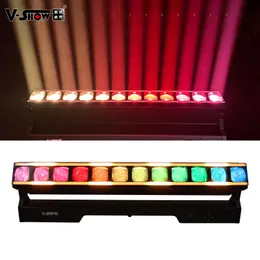 VShow 12X40W moving bar with strobe lines 4in1 pixel wash light with zoom for events dj concert