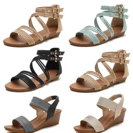 Tofflor glider slip kvinnors sandal sommar utomhus skor hemmakontor golv icke-halkbotten par handgjorda sandaler storlek 36-42 gratis frakt