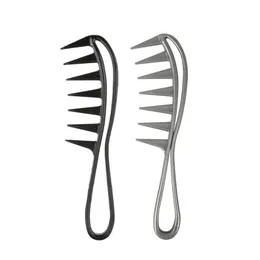 NEU 2024 Weit Zahnhai Plastik Kamm Lockiger Haar Salon Friseur Kammmassage für Frisestyling -Werkzeug für Locken Haarbreite Zahnhai Kamm