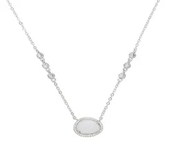 Women White Opal Netclace Oval Prong Design 41 5cm Netclaces leglace necklace necklace 2018 New Fashion Jewelry Gift30171841886