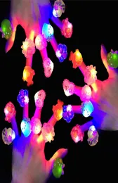 LED LIGHT UP RINGS GLOW Party Favors Flashing Kids Prêmios Toys Box Birthday Recompensas da sala de aula TEMAS DE TEMAS DE Páscoa Supplies3543886