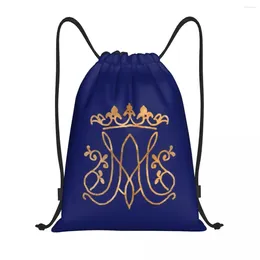 Сумки для покупок Custom Ave Maria Baging Bag для обучения йоги рюкзаки мужчины женщины Католик Иисус Спортивный спортзал Сакпак