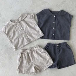 Set di abbigliamento INS Shorts a maniche corte per bambini in stile coreano