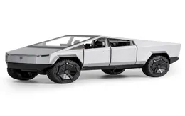 Diecast Model Cars 124 Tesla Cyber​​truck Pickup Alloy Diecasts Toy Vehicles Metal Toy Car Model Sound and Light Pull Back Collect912587860
