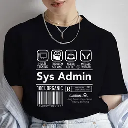 Kadın Tişörtleri Kadın Tshirt Üst Bilgisayar Sistemi Yöneticisi Çekirdek CPU PC Kodlayıcı Geek Bilim Gömlek Giyim Tişört Tişörtleri