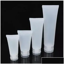 Bottiglie di imballaggio all'ingrosso 15 ml 20 ml 30 ml 50 ml da 100 ml bottiglia glassata in plastica riutilizzabile tubi molli per cosmetici a vite a vite del contenitore loti dhha9