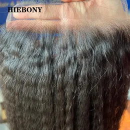 Kinky Straight 13x6 Hd Lace Frontal 5x5 6x6 7x7閉鎖目によいの可能なメルトスキンヒューマンヘアプリックヘアライン240401