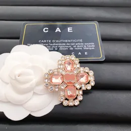 Luxury Gold-Plated Brooch Brand Designer Designs High-Quality Brooches For Fashionable Charming Girls High Quality Zircon Paired With Brooch Boxes Gatherings