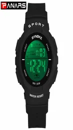 Panars Kids Sports Digital Watches Красочные светодиодные ремешки многофункциональных студентов Случайные электронные часы Teenger Boys8282071