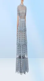 HMA NEW Women039s Selfportrait Floral Lace Hollow out Stickerei Langes Kleid elegante formelle Partykleider Y2008057818469