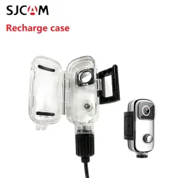 Accessori SJCAM Camera originale Caricatore della custodia impermeabile/cavo USB scatola di ricarica per SJCAM C100 Plus Frame di protezione del motocicle