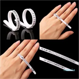 Ring Sizers Us Uk Rer Britain And America White Rings Hand Size Measure Circle Finger Circumference Sning Tool 0 79Cq J2 Drop Delive Dh81F