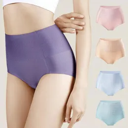 Women's Panties Women Underwear High Waist With Tummy Control Breathable Fabric Soft Anti-septic For Ladies